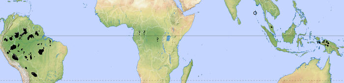 Map Of Uncontacted Peoples Of The World