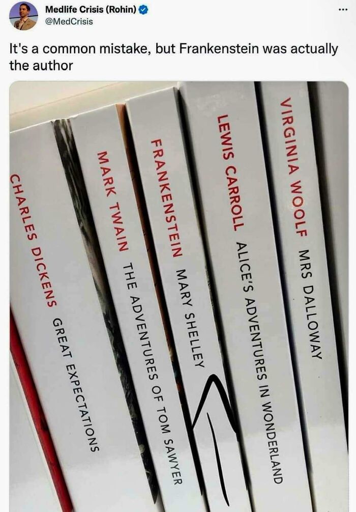 Really, Frankenstein Is An Author Now?