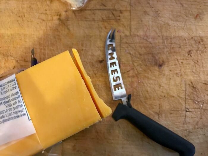 When I Tried To Cut The Cheese…