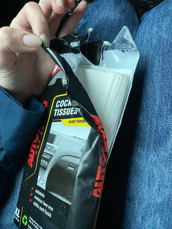 My Dad Asked My Brother To Open Up These Wet Tissues. This Is How He Opened. He Is 21 Years Old