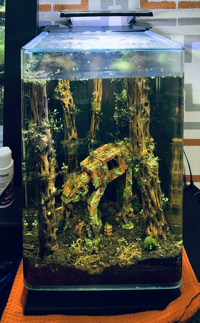 AT-AT WALKER at the bottom of aquarium