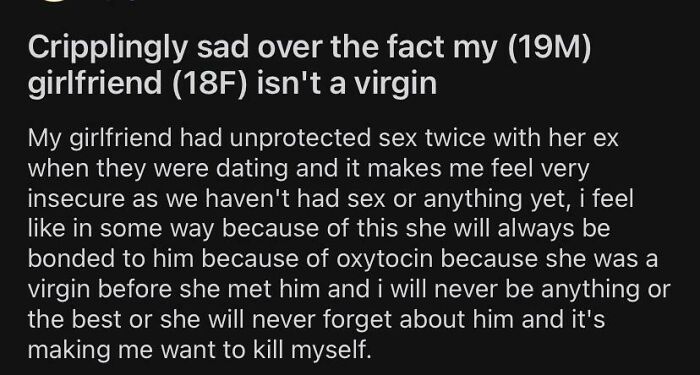 Because Of Oxytocin Bonding Duh