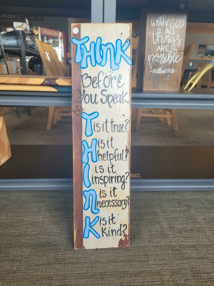 Tis It True? His It Hhelpful?