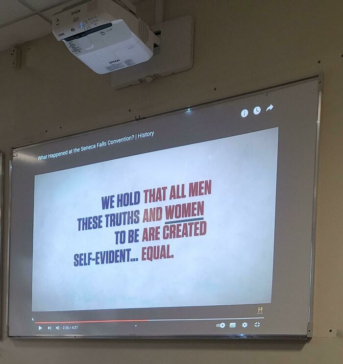 We Hold That All Man, These Truths, And Women To Be, Are Created Self-Evident... Equal