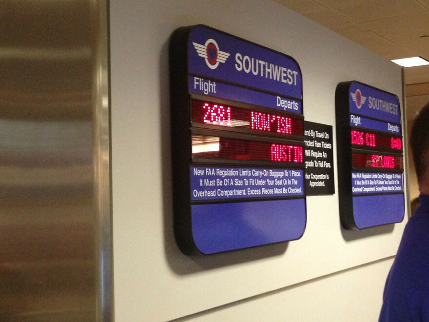 LED light with funny message 