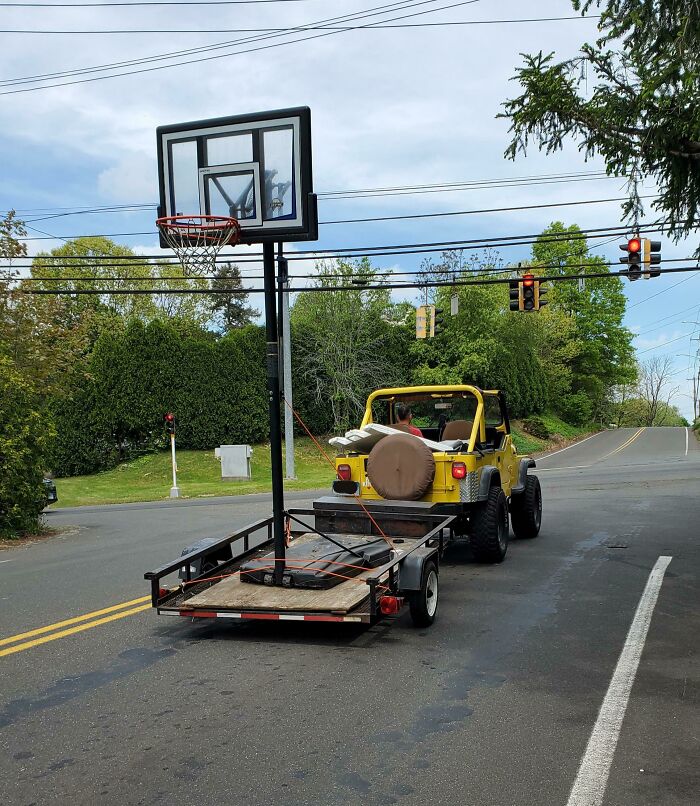 I Thought This Was Funny. The Hoop Was Wobbling Pretty Good When He Turned