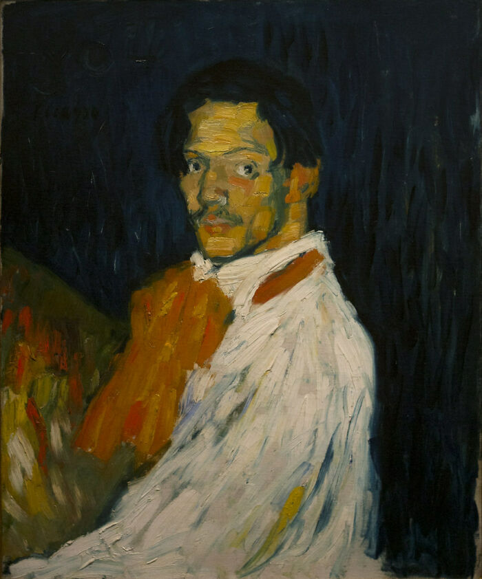 Yo, Picasso by Pablo Picasso, 1901, oil painting, self-portrait of the artist that depicts him in his youth, aged 19