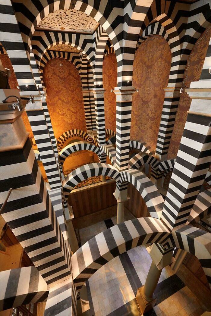 Interior Of Rocchetta Mattei, A 19th Century Moorish Style Fortress Built In Italy