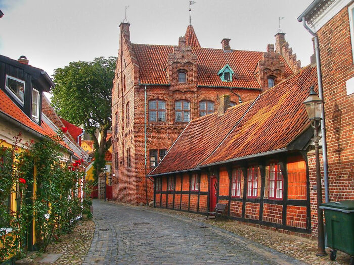 Old House In The City Of Ribe, Denmark
