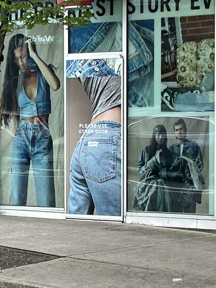 “Please Use Other Door”