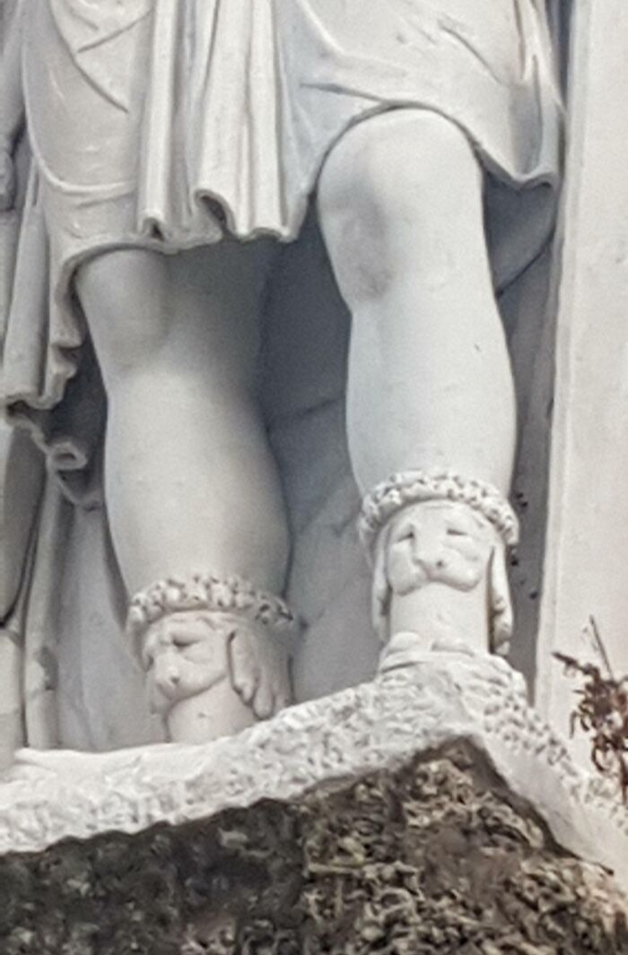 Found A Statue In Rome With Bunny Socks