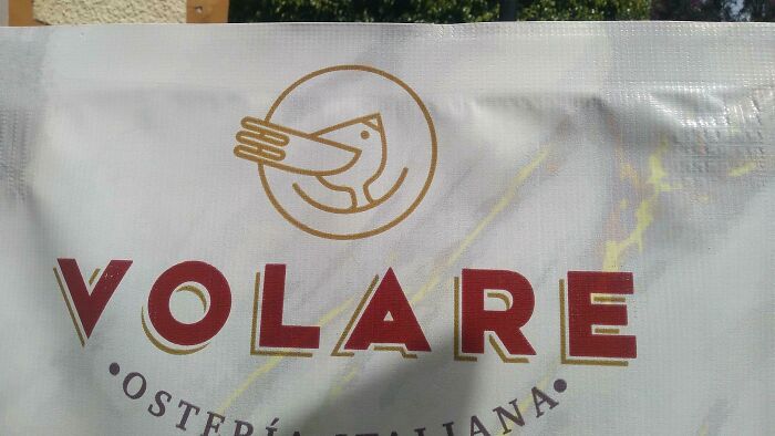 This Logo Of A Bird Also Looks Like A Character Wearing A Hat Puking