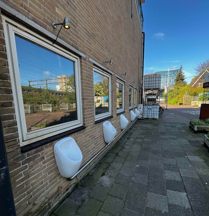 Amsterdam Has Urinals Out In The Open On This Public Street