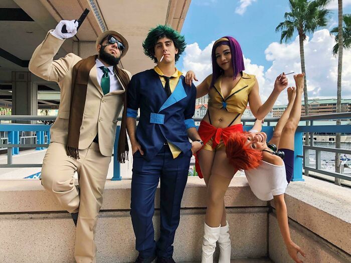 Person cosplaying Bebop Crew at Megacon Tampa Bay