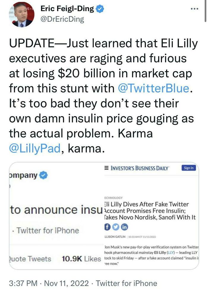 Sweet Sweet Karma Indeed! Keep Making Fake Twitter Accounts To F Up Horrible Corporations Rep Ya'll