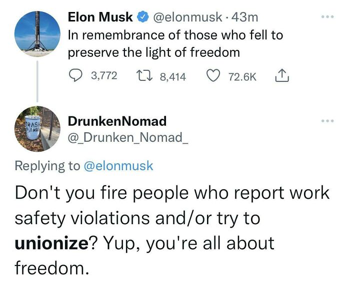 Eat The Rich, Solidarity With Unions!