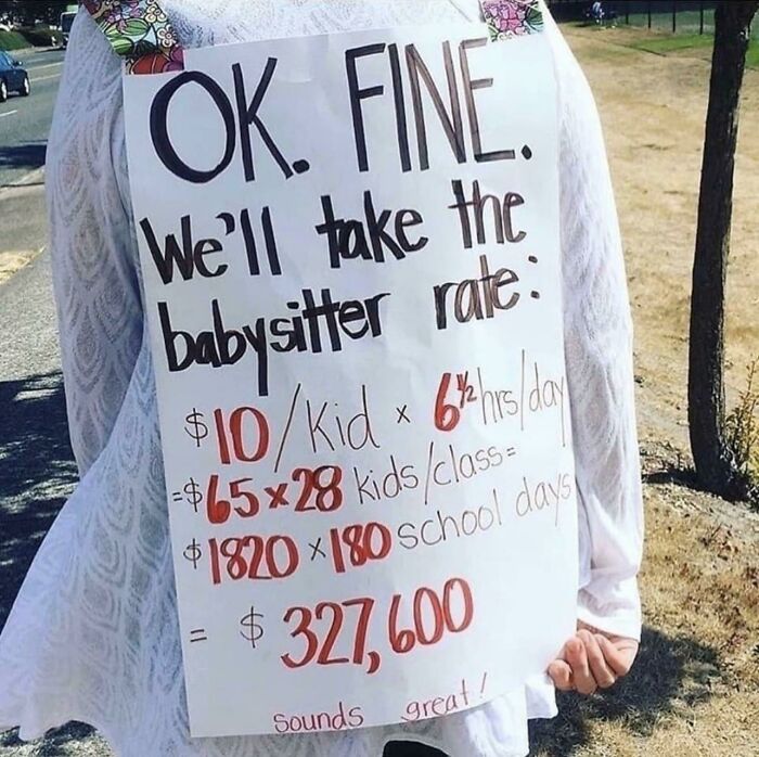 Teachers Deserve More. More Money, More Respect, More Input, More Autonomy. Support Our Teachers