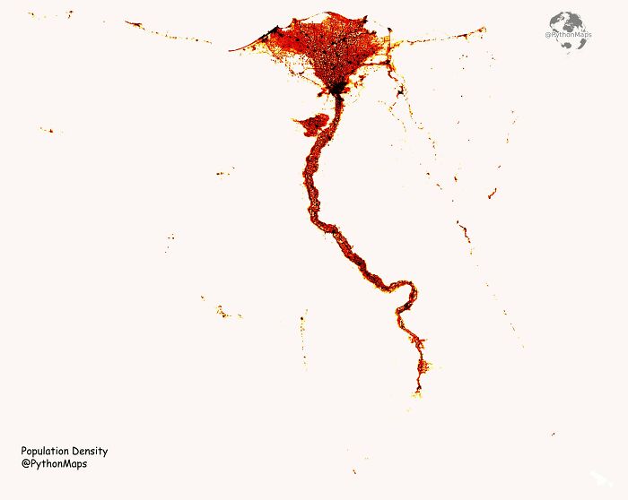 Population Density Of Egypt