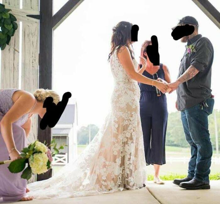The Bride Is Beautiful And Her Dress Was A Stunner. The Bridesmaids Top Notch, And The Groom… Well That’s Southern Maryland For You
