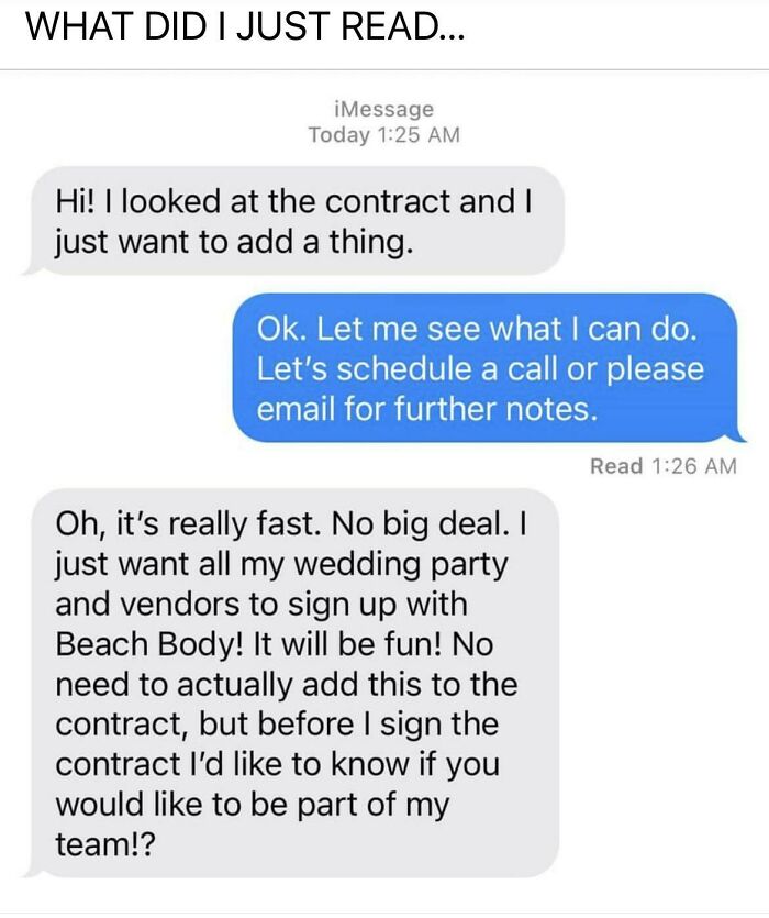 Mlm Making It’s Way Around The Wedding Photographer Groups. Photog Was Blocked When She Declined