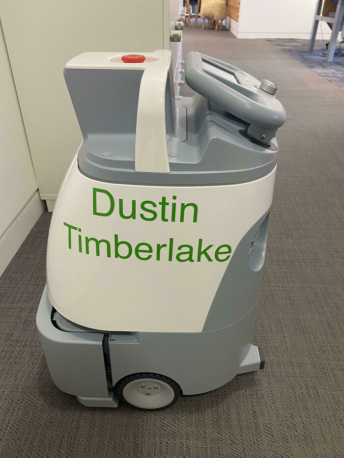 Automated Robot Sweeper In Our Office