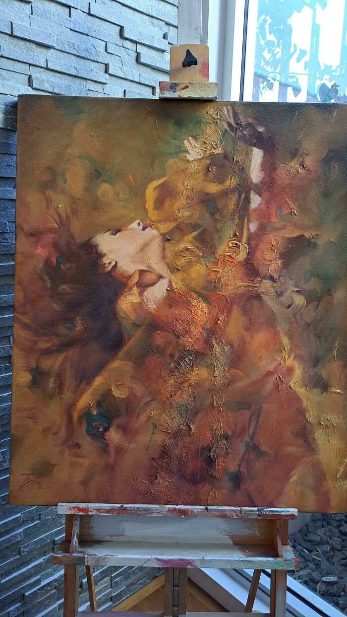 I May Have Ruined Christmas Lunch By Saying That I See A Dinosaur In My Brother-In-Law's Expensive Painting. Now It's All That Anyone Can See. Do You See It Too?