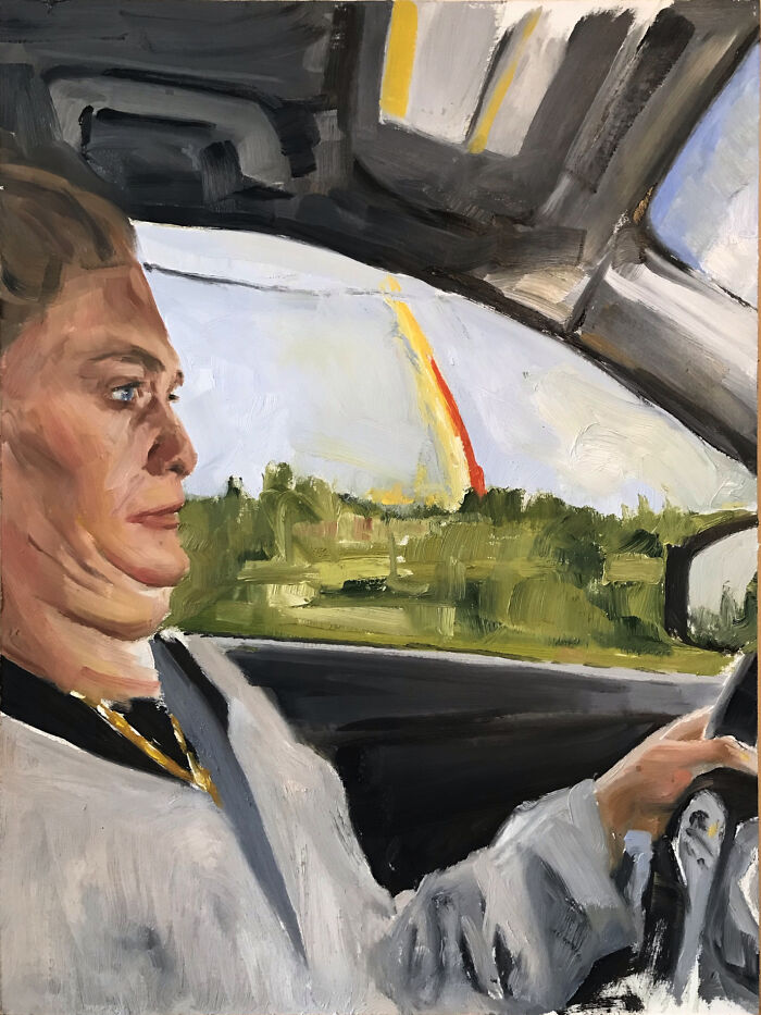 Sis, Get Out The Way I Wanna See The Rainbow, By Marie Ève Richard, Oils 2022