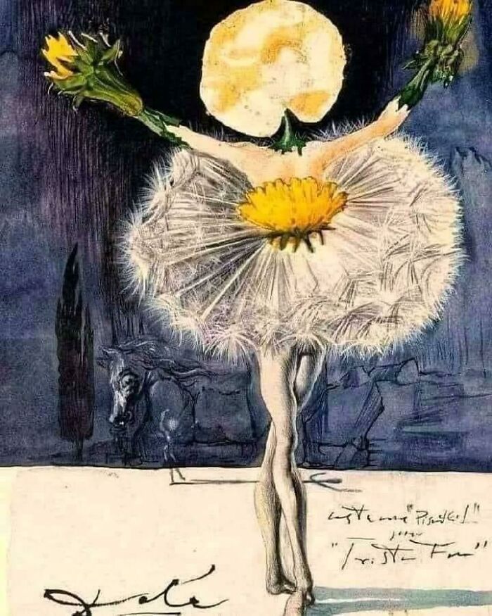Dance Of The Dandelion, Salvador Dali, Oil On Canvas, 1944