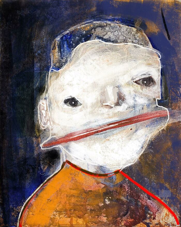 ‘I Like Sherbet’ - Acrylic, Collage And Digital - Me, 2022