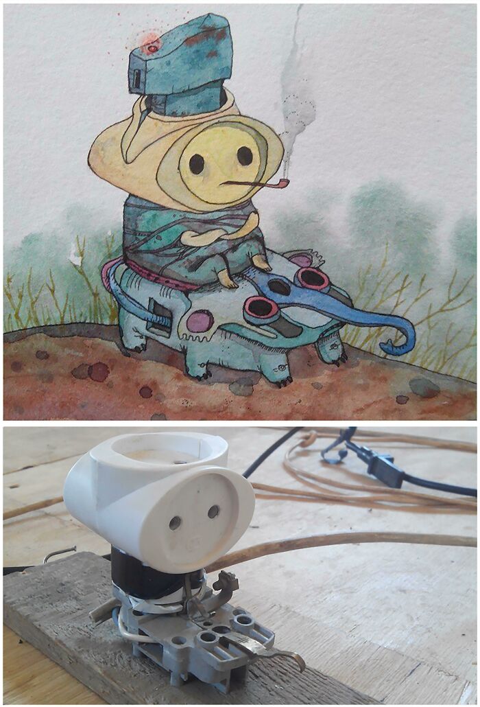 Power Of Imagination, Me, Watercolor And Ink, 2017