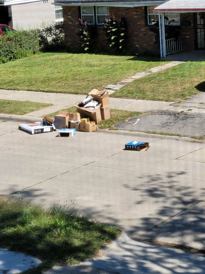 Lazy A Holes, They Don't Understand How Trash Cans, Pick Up Works??? So I've Been Looking At This Over A Week