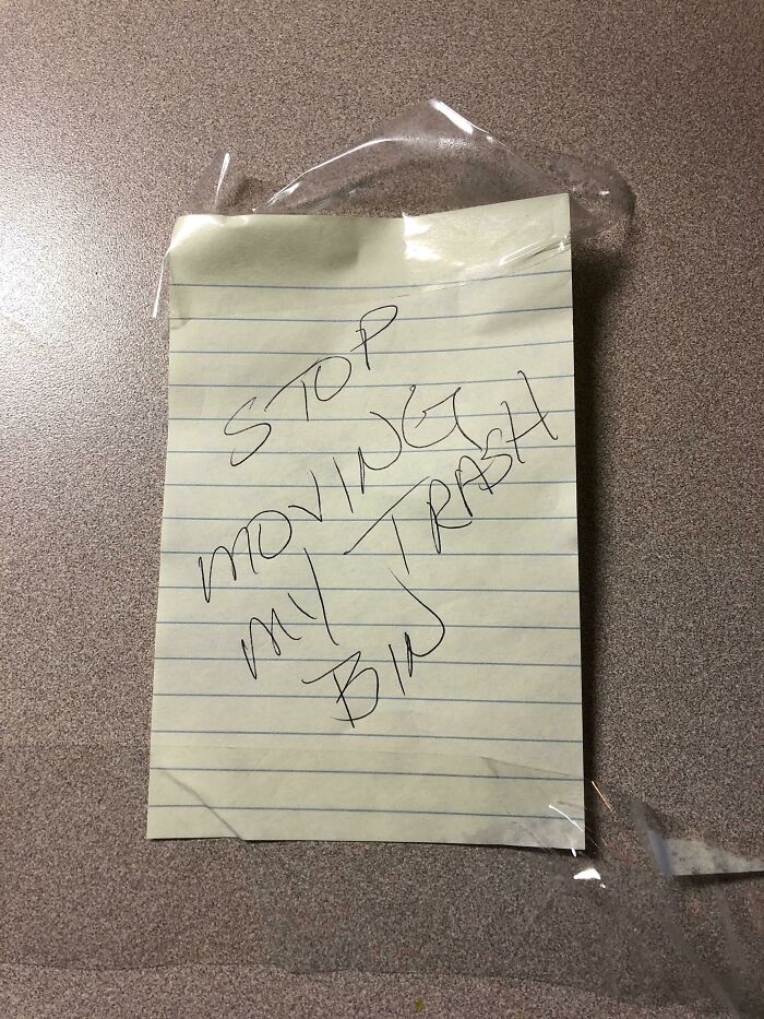 Today Was Trash Pickup Day. I Committed The Crime Of Moving My Neighbor’s Empty Can Closer To Her Driveway, So I Could Park My Car