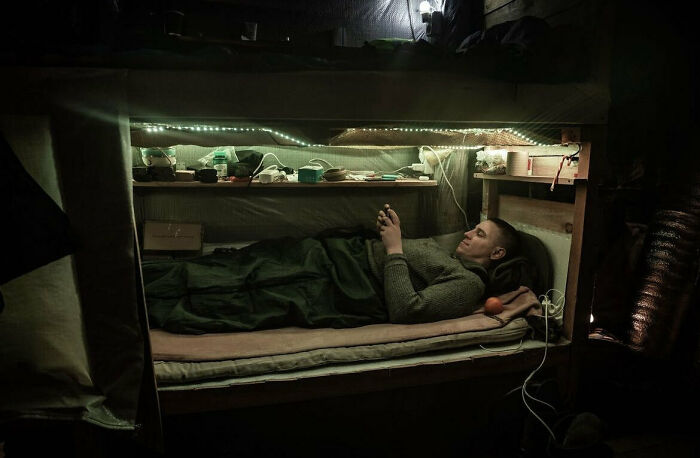 A Moment Of Rest On The Front Line