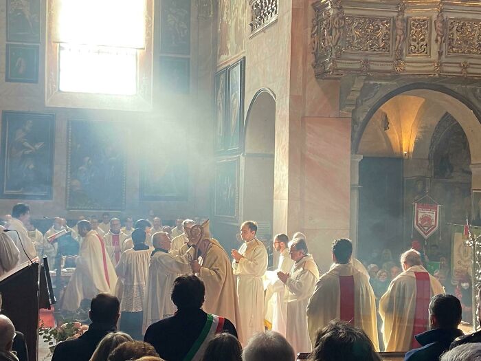 Patron Saint Ceremony In San Giulio Island-Italy