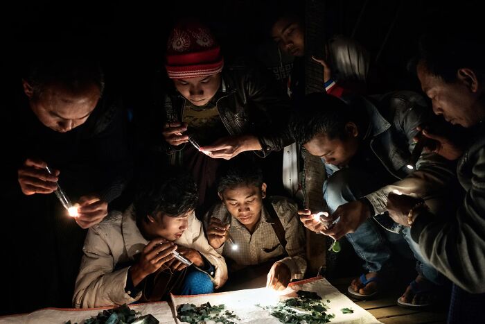 Traders Examining Jade, Myanmar