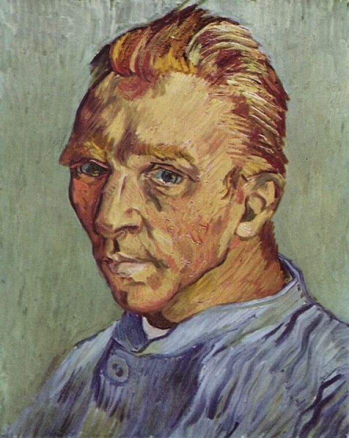 Self-Portrait Without Beard by Vincent van Gogh, 1889, oil painting