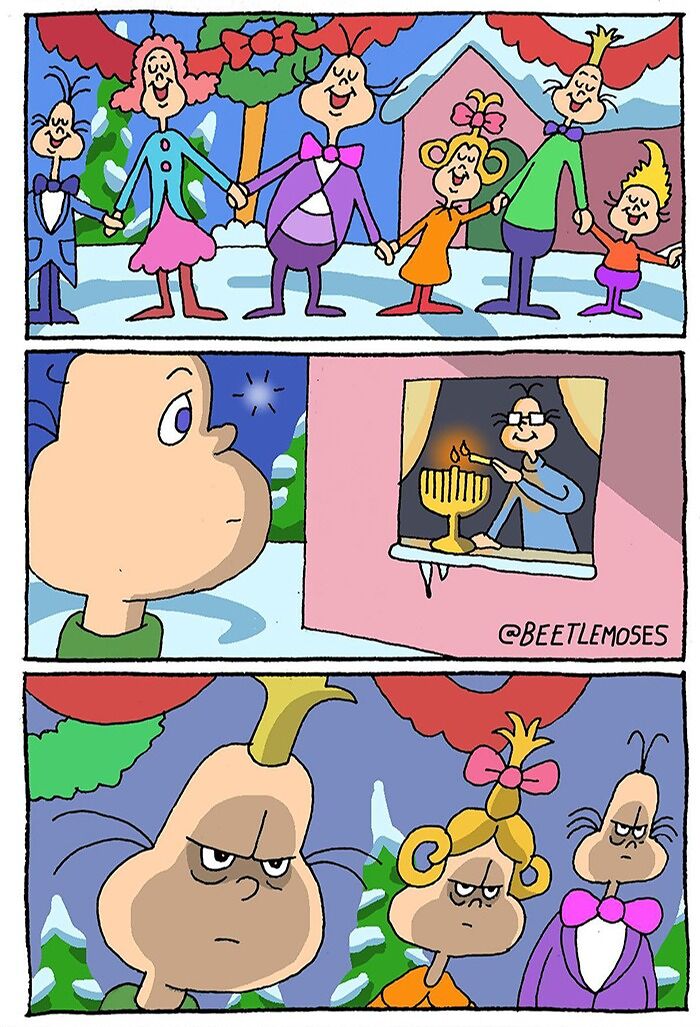 Hilarious Nonsensical "Beetlemoses" Comics With A Dark Twist