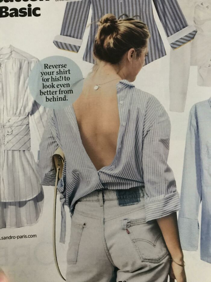 Wear Your Shirt Backwards!