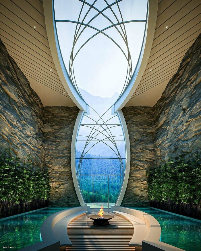 Diseño y visualización de la Sala de Redención por Amin Moazzen