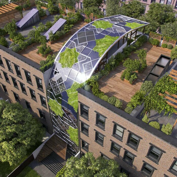 Casa ecológica Green Castle en Harlem, Nueva York, por Luis De Garrido