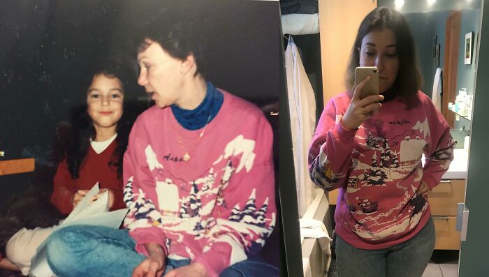 It's Been A Hard 16 Years Without You, Mom, But Dang Is This Sweatshirt Still Cool. (Jeans A Bit Tight, Though!) I Miss You Everyday, Even Though We've Now Passed The Point Where You've Been Out Of My Life For Longer Than You Were In It