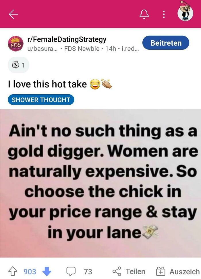 Apparently, Women Are Naturally Expensive, Like An Object They Are