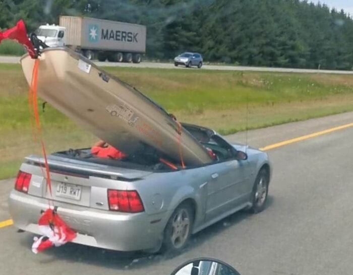 Saw This Guy On The Highway Today. Tought It Belonged Here