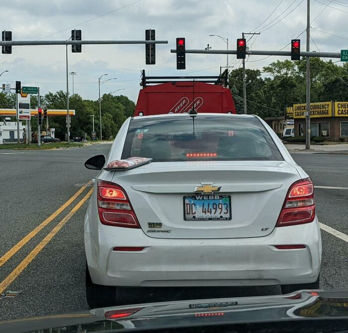 The Driver Forgot To Put The Meat Away Before Leaving The Grocery Store
