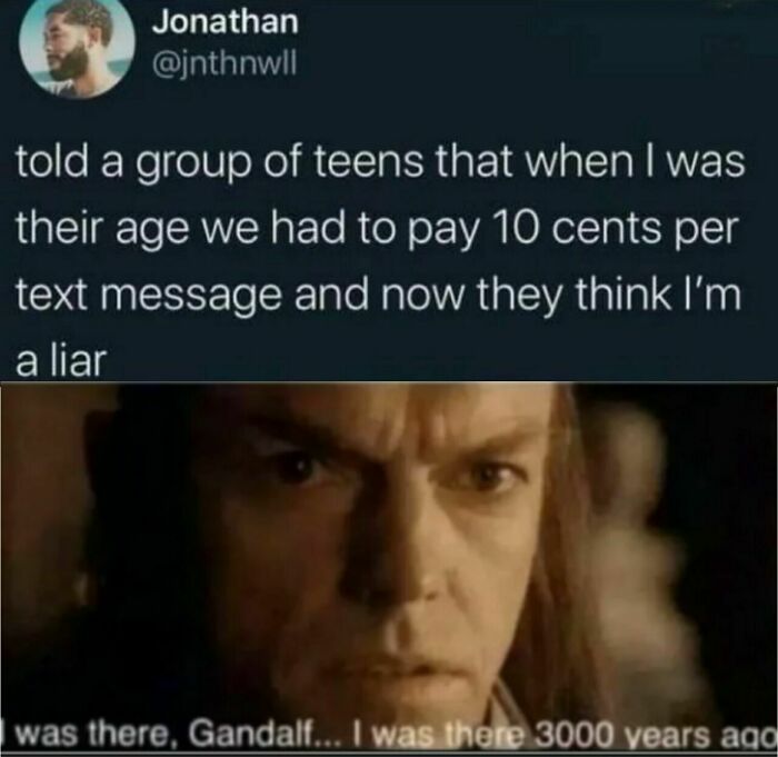 10 Cents Per Text Msg. Lotr