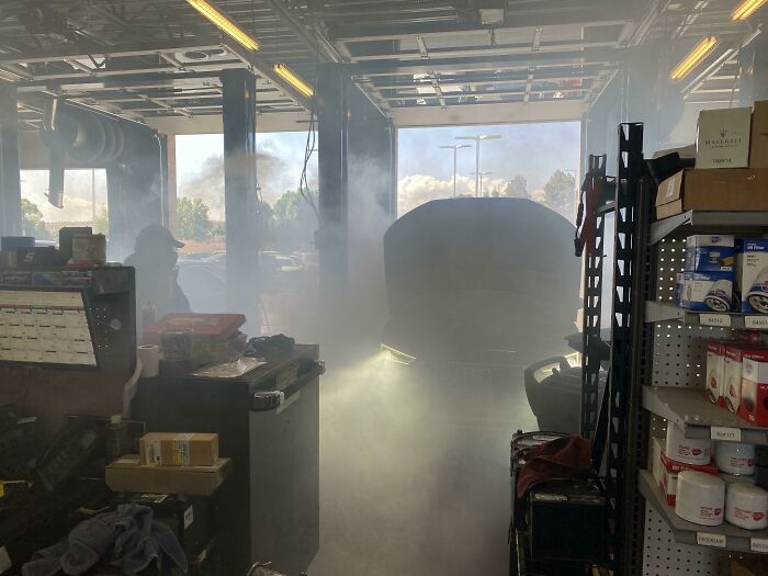 New Guys First Day He Drained The Trans And Double Filled The Engine