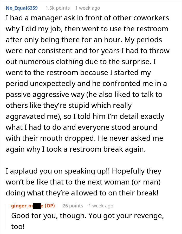 "I Had To Buy Tampons Because I'm On My Period": Woman Quits Immediately After Rude Coworker Tattles On Her