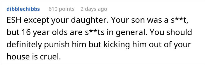 "I Don't Think Our Relationship Can Recover From This": Mom Sends Son Away After He Exposes Sister's Secret To Entire School "I Don't Think Our Relationship Can Recover From This": Mom Sends Son Away After He Exposes Sister's Secret To Entire School
