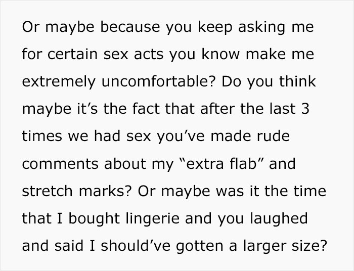 Woman Lists All The Reasons She Doesn't Want To Have Sex With Her Husband After She Catches Him Complaining, And Every Man Needs To Read This