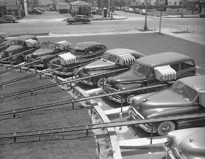 Automated Ordering At The Track Fast Food Restaurant. Los Angeles, California, USA. 1949